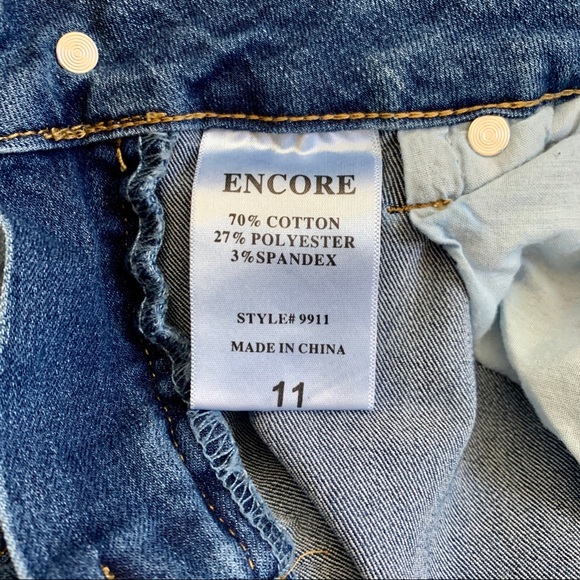 Encore Jeans Side Ladder Cut Out Skinny - Picture 16 of 16